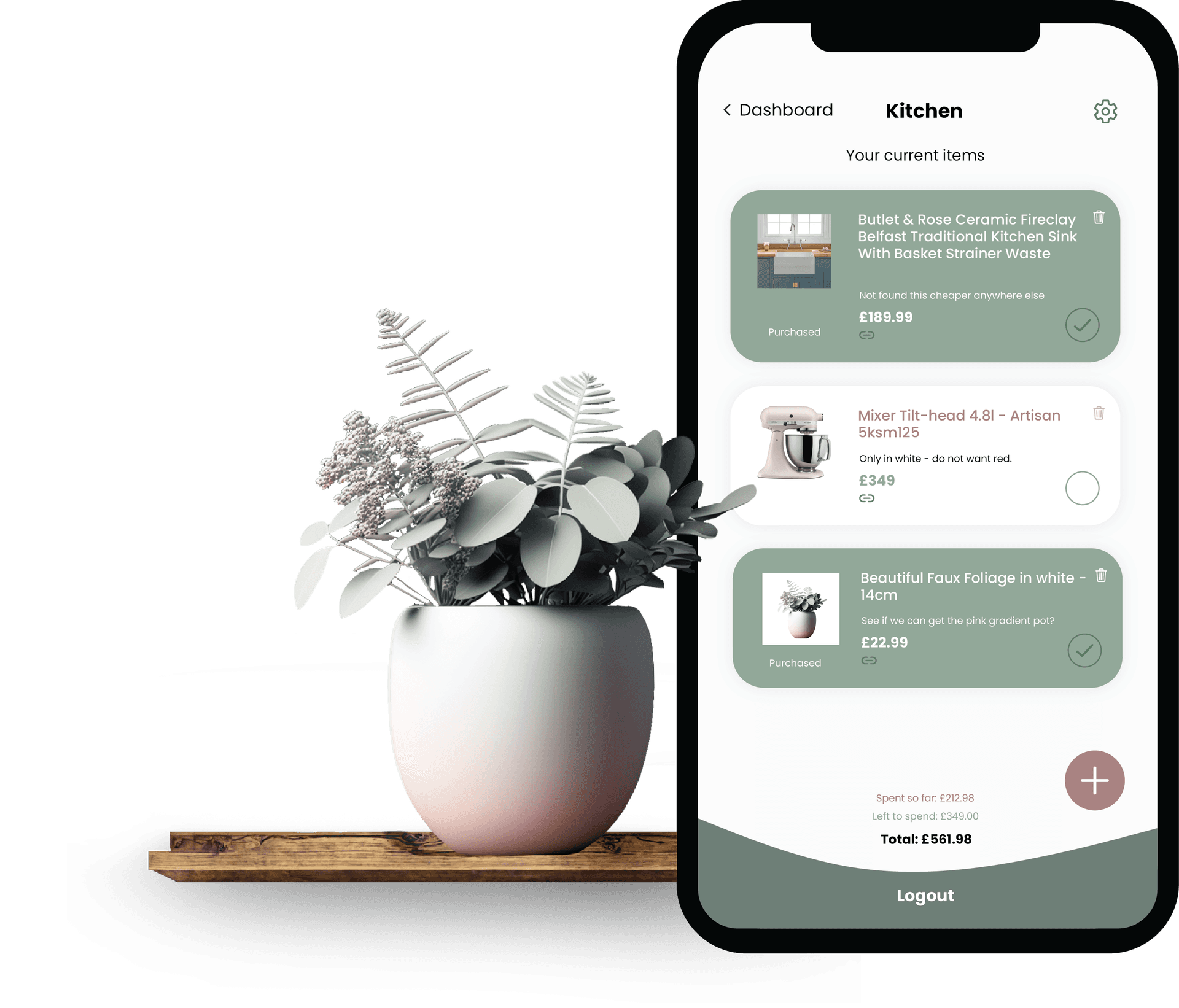 Plannli App screen